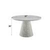 ACME Kacey Engineered Stone Round Dining Table Model DN03715