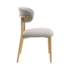 ACME Kacey Gray Boucle & Natural Side Chair (Set-2) Model DN03716