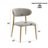 ACME Kacey Gray Boucle & Natural Side Chair (Set-2) Model DN03716
