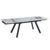 ACME Damita Ceramic Top & Black Dining Table Model DN03735
