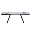 ACME Damita Ceramic Top & Black Dining Table Model DN03735