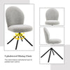 ACME Lawton Gray Boucle & Black Side Chair with Swivel (Set-2) Model DN03766
