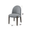 ACME Clayten Gray Chenille & & Espresso Side Chair (Set-2) Model DN03941
