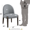 ACME Clayten Gray Chenille & & Espresso Side Chair (Set-2) Model DN03941