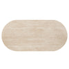 ACME Leonardo Travertine Top & Dark Oak Dining Table Model DN04015