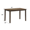 ACME Damica Walnut Dining Table Model DN04025