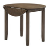 ACME Damica Walnut Round Dining Table Model DN04030