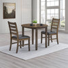 ACME Damica Brown Synthetic Leather & Walnut Side Chair (Set-2) Model DN04031