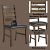 ACME Damica Brown Synthetic Leather & Walnut Side Chair (Set-2) Model DN04031