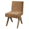 ACME Zoey Chocolate Chenille & Oak Side Chair (Set-2) Model DN04076