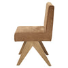 ACME Zoey Chocolate Chenille & Oak Side Chair (Set-2) Model DN04076