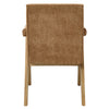 ACME Zoey Chocolate Chenille & Oak Arm Chair (Set-2) Model DN04077