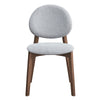 ACME Hadasa Light Gray Linen & Walnut Side Chair (Set-2) Model DN04166