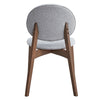 ACME Hadasa Light Gray Linen & Walnut Side Chair (Set-2) Model DN04166