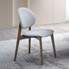 ACME Hadasa Light Gray Linen & Walnut Side Chair (Set-2) Model DN04166