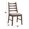 ACME Mayah Gray Linen & Walnut Side Chair (Set-2) Model DN04171