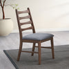 ACME Mayah Dark Gray Linen & Walnut Side Chair (Set-2) Model DN04172