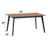 ACME Rebi Walnut & Black Dining Table Model DN04180