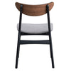 ACME Rebi Gray Linen Walnut & Black Side Chair (Set-2) Model DN04181