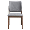 ACME Sarha Light Gray Linen & Walnut Side Chair (Set-2) Model DN04196