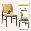 ACME Sarha Yellow Linen & Walnut Side Chair (Set-2) Model DN04197
