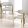 ACME Zayn Beige Chenille & Gold Arm Chair (Set-2) Model DN04206