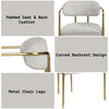 ACME Zayn Beige Chenille & Gold Arm Chair (Set-2) Model DN04206