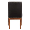 ACME Gilsea Fabric Brown Synthetic Leather & Brown Side Chair (Set-2) Model DN04396