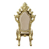 ACME Desiderius Beige Fabric Antique Gold & Hand Paint Brown Side Chair (Set-2) Model DN60001