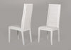 Donna Contemporary White Leatherette Dining Chair (Set Of 2) Model VGGU9007CH-WHT
