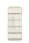 Modrest Doral Clear Glass & Gold Shelf Model VGZAZWJ118-GLD