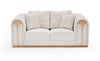 Divani Casa Dosie Modern Beige Fabric Sofa & Loveseat Set Model VGBNS-9368-SET-BGE