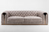 Divani Casa Dosie Transitional Beige Velvet Sofa Model VGBN-S-9368-SOFA-BGE