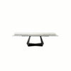 Modrest Maroney Modern Black And Glass Extendable 70 5" | 106" Dining Table Model VGNS-GD8780-B