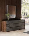 Nova Domus Rado Modern Walnut & Volcanic Slate Bedroom Set Model VGACRADO-WAL-BED-SET