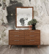 Nova Domus Soria Mid Century Grey & Walnut Bedroom Set Model VGMASORIA-SET