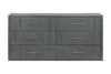 Modrest Manchester Contemporary Dark Grey Dresser Model VGWD-HLF2-DR6DRA