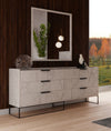 Nova Domus Marbella Italian Modern White Marble Dresser Model VGACMARBELLA-DRS