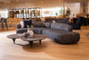 Divani Casa Lakota Modern Dark Grey Fabric Curved Sectional Sofa Model VGOD-ZW-23044-DKGRY
