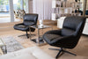 Modrest Theo Modern Black Leather Accent Chair Model VGKK-KFA1099-BLK-CH
