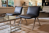Modrest Cedric Modern Black Vegan Leather Accent Chair Model VGFU-F2313-BLK