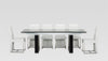 Lisbon Modern Glas Extendable Dining Table Model VGGU-328L-B