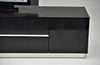 A&X Skyline Modern Black Crocodile Lacquer Tv Stand Model VGUNAK588-230-BLK