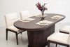 Modrest Milan Modern Brown Oak Dining Table With Extension Model VGME-MILAN-BRN