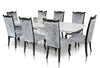 A&X Centro Modern White Crocodile Dining Table Model VGUNAA818-265WC