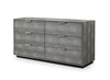 Modrest Dynasty Eastern King Modern Shagreen Bedroom SetModel VGVCBD2108-XGRY-BED-SET-2