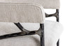 Modrest Ector Modern Off White Fabric & Forged Metal Accent Chair Model VGMY-2915-OFF