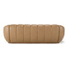 Ekwok Modern Tan Leather Sofa