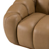 Ekwok Modern Tan Leather Sofa