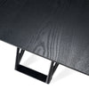 Elkhorn Glam Black Ash + Stainless Steel 126" Dining Table